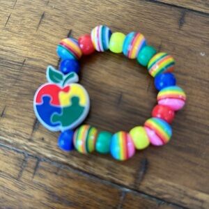 Autism Awareness Apple Puzzle Bracelet #9
